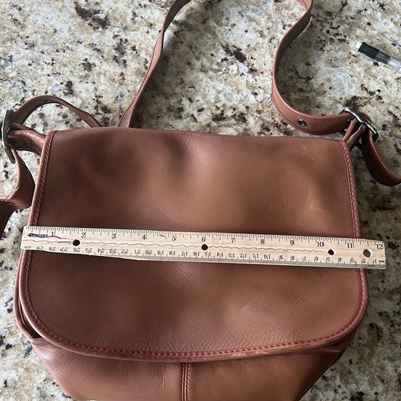 COACH Brown Saddle Bag Purse - Picture 9 of 10